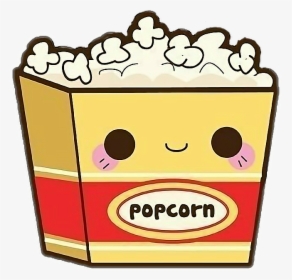 Popcorn Eat Food Tumblr Photo Nomnom - Popcorn Kawaii, HD Png Download, Transparent PNG