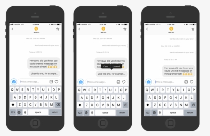 Wersm Instagram Unsend Messages - Iphone, HD Png Download, Transparent PNG