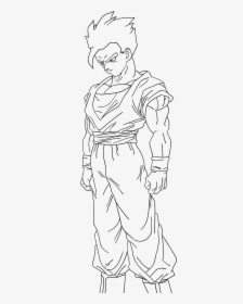 7 Pics Of Dbz Gohan Coloring Pages - Gohan Dragon Ball Coloring Pages, HD Png Download, Transparent PNG