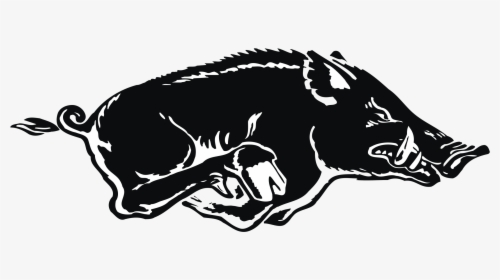 Arkansas Razorbacks Logo Black And White, HD Png Download, Transparent PNG