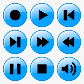 Music Player Buttons Png, Transparent Png, Transparent PNG