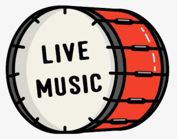 Live Music 2 - Vector Bass Drum Icon, HD Png Download, Transparent PNG