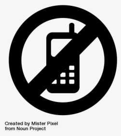 No Cellphone Sign Black And White Png, Transparent Png, Transparent PNG