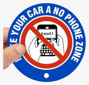 Car No Phone Zone Label - Emblem, HD Png Download, Transparent PNG