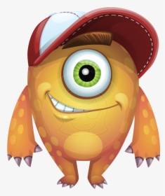 Cyclops Monster Cartoon Vector Character Aka One-eyed - One Eyed, HD Png Download, Transparent PNG