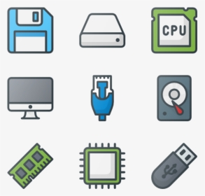 It & Components - Electronic Components Icon Png, Transparent Png, Transparent PNG
