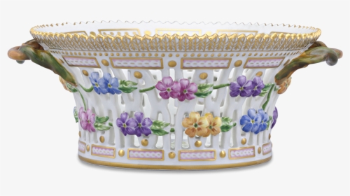 Flora Danica Pierced Porcelain Basket By Royal Copenhagen - Ceramic, HD Png Download, Transparent PNG