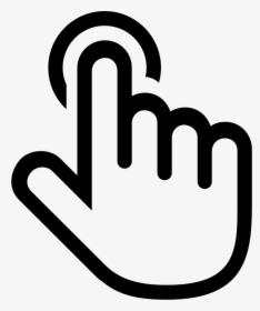 Hands Click Png Icon - Click Icon Svg, Transparent Png, Transparent PNG