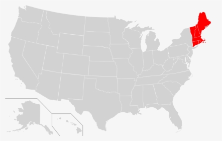 States Vector New England - New England On American Map, HD Png Download, Transparent PNG