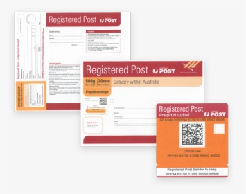 Back Of Registered Post Envelope, HD Png Download, Transparent PNG