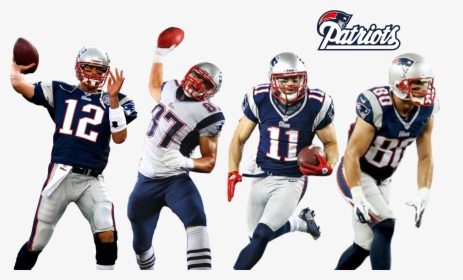 Patriots Players Png - Tom Brady Gronk And Edelman, Transparent Png, Transparent PNG