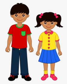 Black Children Clipart Clipart Collection Click To - Older Brother And Sister Clip Art, HD Png Download, Transparent PNG