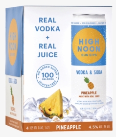 High Noon Sun Sips Pineapple - High Noon Vodka Soda, HD Png Download, Transparent PNG