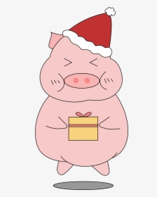 Pig Year Cute Cartoon Pink Png And Vector Image , Png - Cartoon, Transparent Png, Transparent PNG