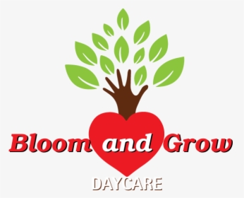 Bloom N Grow Daycare Kids Playgroup Logo - Hand Tree, HD Png Download, Transparent PNG
