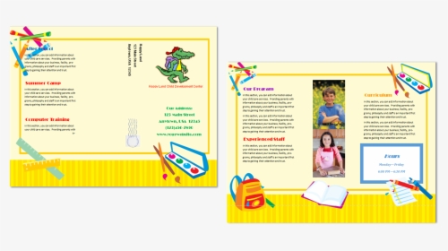 Clip Art Daycare Flyers - Blank Border Design For Kids Certificate, HD Png Download, Transparent PNG