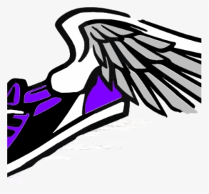 Running Shoes Clipart Running Shoe With Wings Clip - Track Shoes Clipart, HD Png Download, Transparent PNG