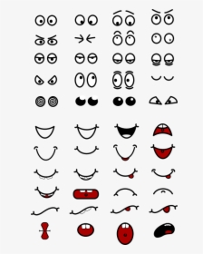Eyes, Fun, Mouth, Parts, Rolling Eyes, Laughing - Facial Features Clipart, HD Png Download, Transparent PNG