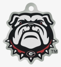 University Of Georgia Bulldogs Metallic Key Chain - Georgia Bulldog Sticker, HD Png Download, Transparent PNG