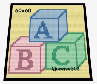 Abc Blocks - Abc Blocks Cross Stitch, HD Png Download, Transparent PNG