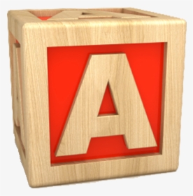 Cube Clipart Wooden Block - Letter A In A Box, HD Png Download, Transparent PNG