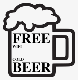 Transparent Free Wifi Png - Free Cold Beer, Png Download, Transparent PNG