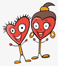 Clip Art Valentines Day Girl Boy Happy Couple Love - Couple Image Love Clipart Png, Transparent Png, Transparent PNG