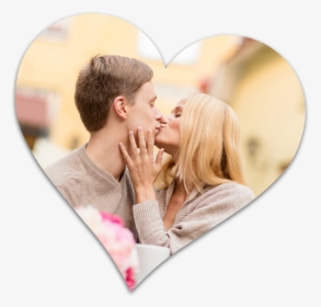 Happy Couple Heart - Couple In A Heart Png, Transparent Png, Transparent PNG