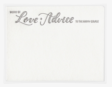 Letterpress-printed Wedding Advice Card Set - Display Device, HD Png Download, Transparent PNG