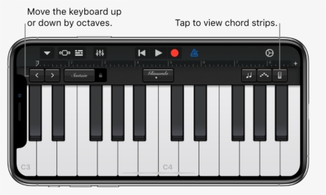 Keyboard Touch Instrument - Kadhalar Dhinam Theme Piano Notes, HD Png Download, Transparent PNG