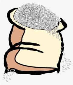 Sack, Bag, Grains, Rice, Open, Wheat, Seed, Agriculture - Cartoons Rice Grains, HD Png Download, Transparent PNG