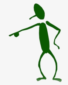 Person Pointing Png Transparent Images - Stick Figure Pointing Finger, Png Download, Transparent PNG