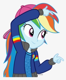 Transparent Rapper Silhouette Png - Pony Equestria Girl Rainbow Dash, Png Download, Transparent PNG