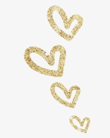 #gold #hearts - Clipart Gold Heart, HD Png Download, Transparent PNG