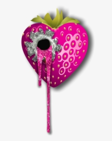 #strawberry #strawberries #bullethole #shoot #shooting - Heart Shaped Strawberry Png, Transparent Png, Transparent PNG
