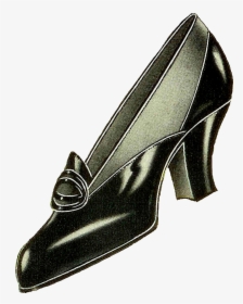 Black Sunday Shoes - Clipart Vintage Clothes Transparent, HD Png Download, Transparent PNG