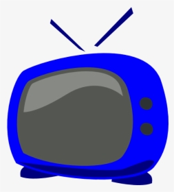 Clipart Tv Vector - Blue Tv Clipart, HD Png Download, Transparent PNG