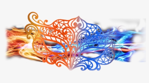 Fire & Ice Ball Denver - Fire And Ice Masquerade Mask, HD Png Download, Transparent PNG