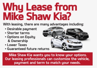 Why Lease From Mike Shaw Kia These Are So Many Advantages - Executive Car, HD Png Download, Transparent PNG