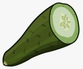 Cut Cucumber - Cut Cucumber Clipart, HD Png Download, Transparent PNG