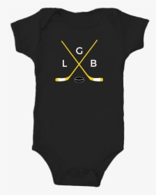 Baby Onesie Crossed Hockey Sticks Lgb - Triangle, HD Png Download, Transparent PNG