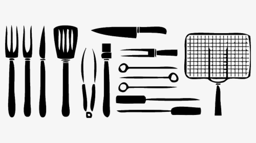 Grill Silhouette Png - Bbq Tools Icon .png, Transparent Png, Transparent PNG