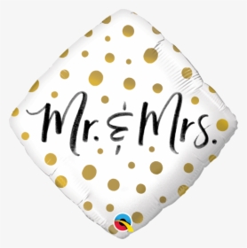 Foil Balloon Mr & Mrs Gold Dots, HD Png Download, Transparent PNG