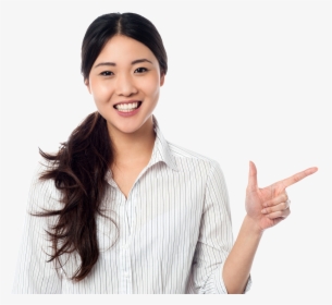Women Pointing Right Royalty-free Png - Woman Pointing Right Png, Transparent Png, Transparent PNG