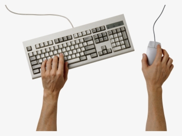 Transparent Keyboard Clipart - Hands Typing On Keyboard Png, Png Download, Transparent PNG