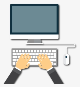 Keyboard With Hands Png, Transparent Png, Transparent PNG