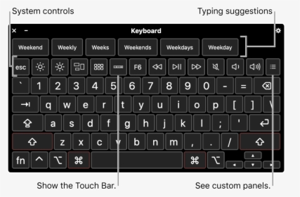 The Accessibility Keyboard With Typing Suggestions - Keyboard Display, HD Png Download, Transparent PNG