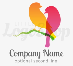 Share Via Email - Love Birds Logo Design, HD Png Download, Transparent PNG