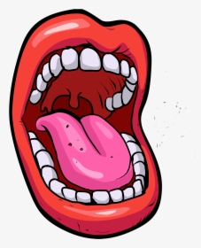 open mouth side view clipart