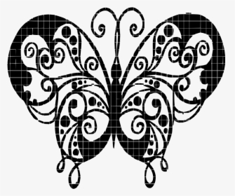 Svg Swirls Butterfly - Animal Arabesque, HD Png Download, Transparent PNG